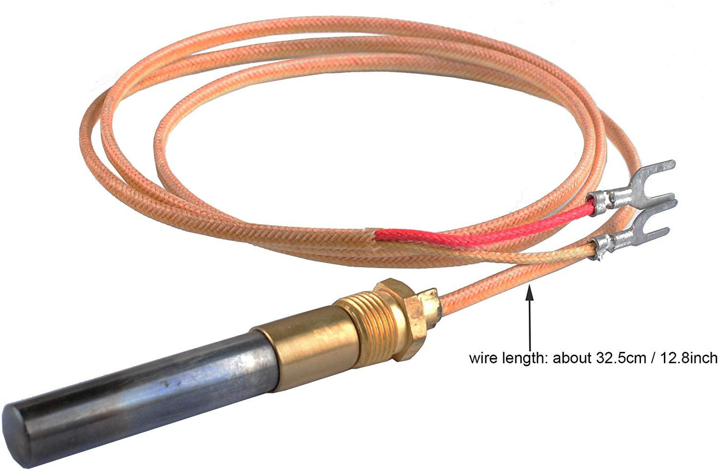 Podoy Thermocouple Firplace 1473400 Two Lead Gas for American Range 11109 AF25, AF45, AF75 PTA 11102 APW Portable Fire Pit Parts THERMOPILE 250-750 ROBERTSHAW 1950-53B