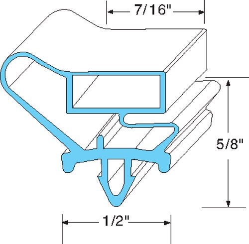 Beverage Air Door Gasket 712-013C-05    23" X 53-3/8"