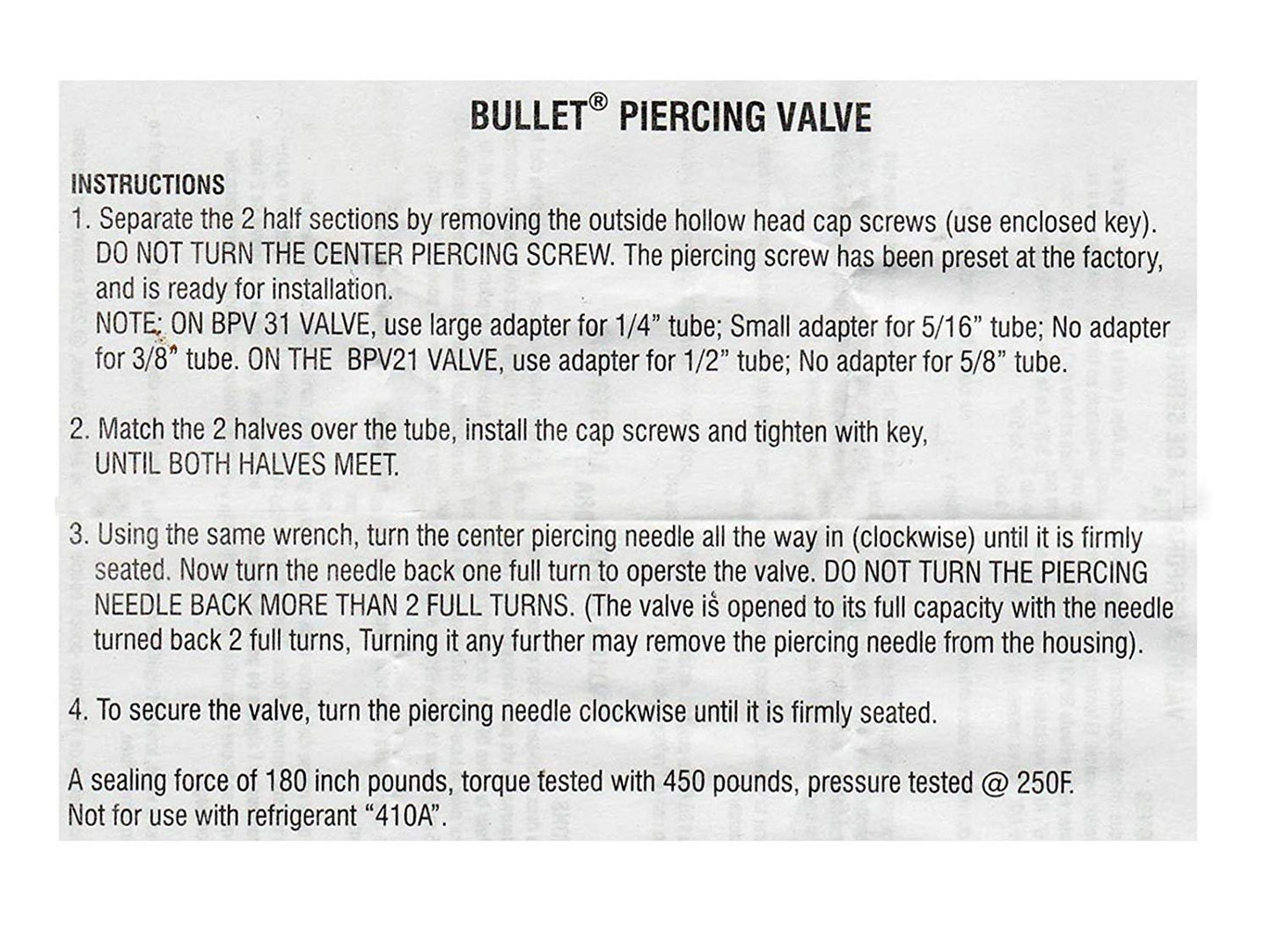 SUPCO BPV-31 Bullet 3-in-1 Line Tap Piercing Valve, 500 psi Pressure, 1/4", 5/16", and 3/8" OD Size (Pack of 12)