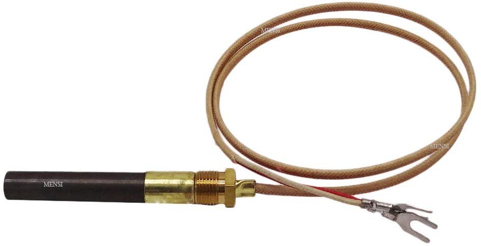 MENSI Propane Gas Fireplace 750 Millivolt Replacement Thermopile Generators (36" Aluminium Glass Fiber Wire)