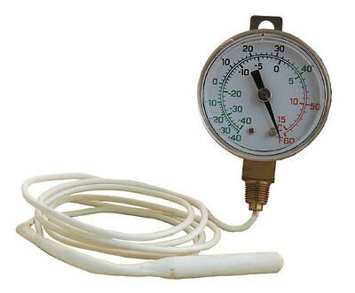 REMOTE DIAL VAPOR THERMOMETER 2" DIAL -40 to 60 F HANGER STRAP 48" CAP