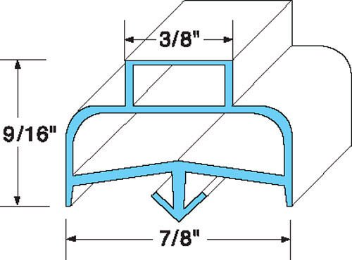 Delfield Door Gasket 170-1087 24-3/4" X 26-1/8"