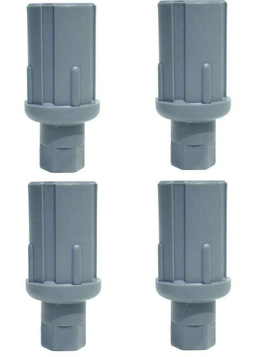 4 pcs LEG GRAY PLASTIC FOOT 1-5/8 OD TUBING CHG A10-0841-C KASON 1645000257