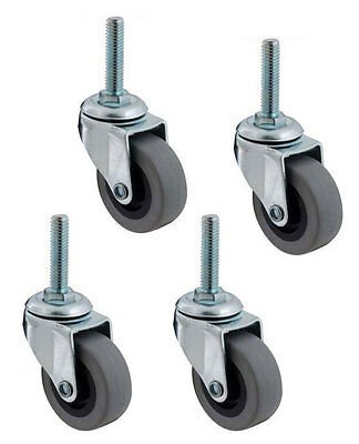 SET OF 4 Threaded Stem Caster 2" DIA 3/8-16 TH CHG C15-1820 VICTORY 50648306